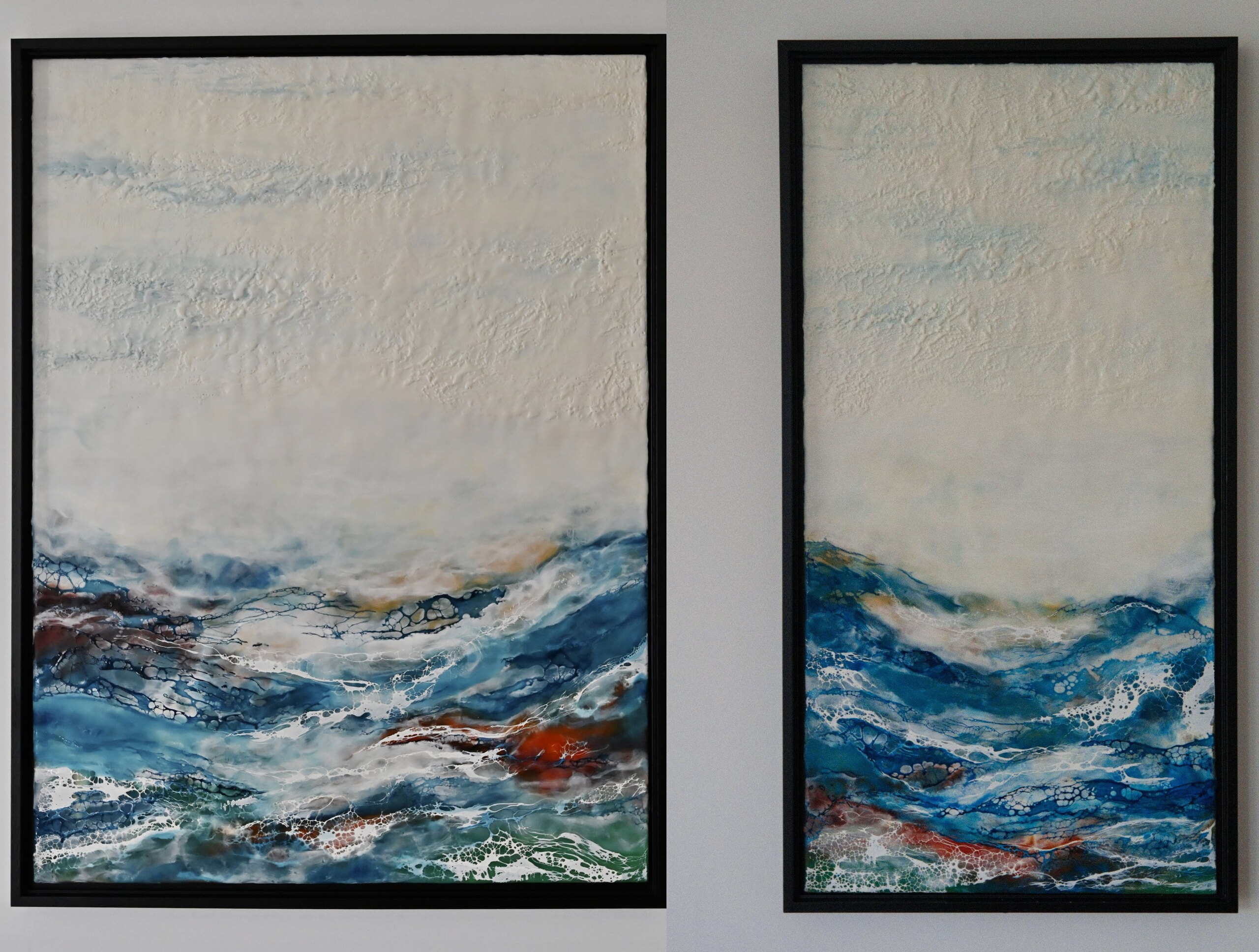 Tweeluik uit de serie Na de storm bij Galerie Etienne de Causans