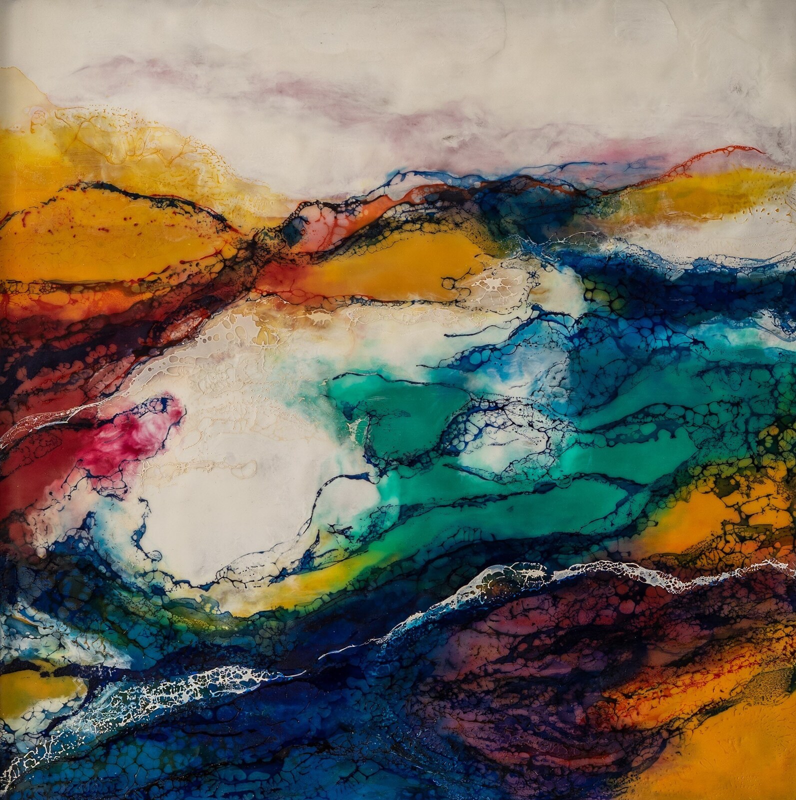 Bijenwas, pigment en hars